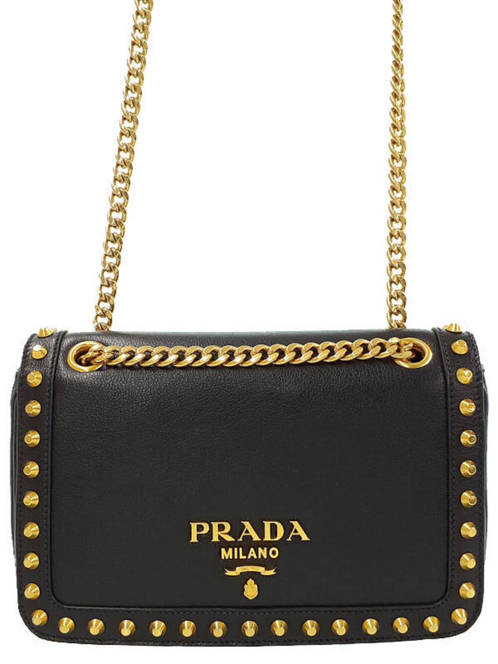 Prada Leather Chain Shoulder Bag